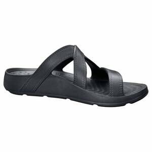 NEW NUUSOL women's hailey slide sandal in eclipse black